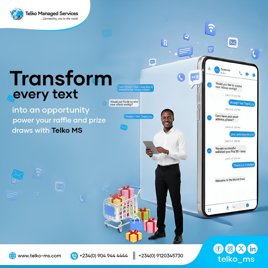 telko_ms's tweet photo. Transform every text into an opportunity, power your raffle and prize draws with Telko. https://t.co/UzawES1pps