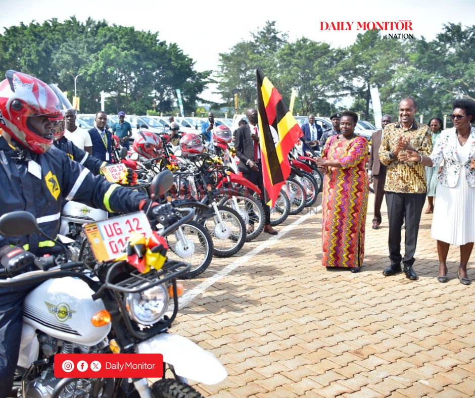 DailyMonitor's tweet photo. UPDATE: The Ministry of Agriculture, Animal Industry and Fisheries has handed over 69 vehicles and 1,034 motorcycles to districts under the Uganda Climate Smart Agricultural Transformation Project to boost extension services and monitoring. Vice President Jessica Alupo, who presided over the handover, urged proper management, maintenance, and accountability, stressing that the assets must be used strictly for official duties. Agriculture Minister Frank Tumwebaze said the move addresses farmers’ concerns over inadequate extension services, which have affected adoption of proper farming practices, pest and disease control, and post-harvest handling.
#MonitorUpdates
📸: Vicent Lusambya