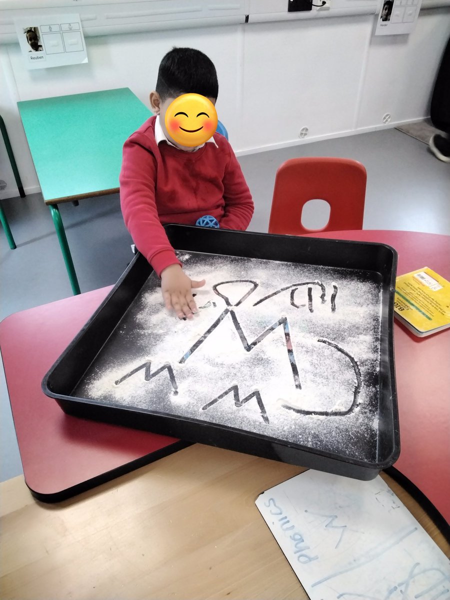 LeighPrimary's tweet image. The children have been practicing writing the 'w' sound for their phonics session. 
#Nest #phonics #sensoryplay #w #writing #finemotor #lifelonglearners #memorymakers