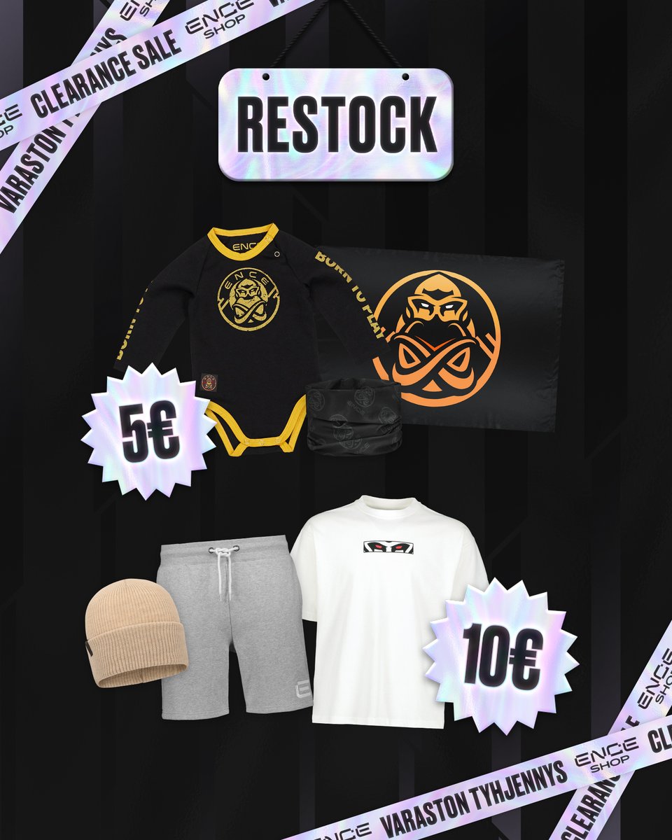 ENCE's tweet photo. We have restocked some of the most popular Clearance Sale items 🤩

Check these and other amazing discounts at ENCE Shop: https://t.co/a4jdTlnXEg https://t.co/PKaXQVMOA0