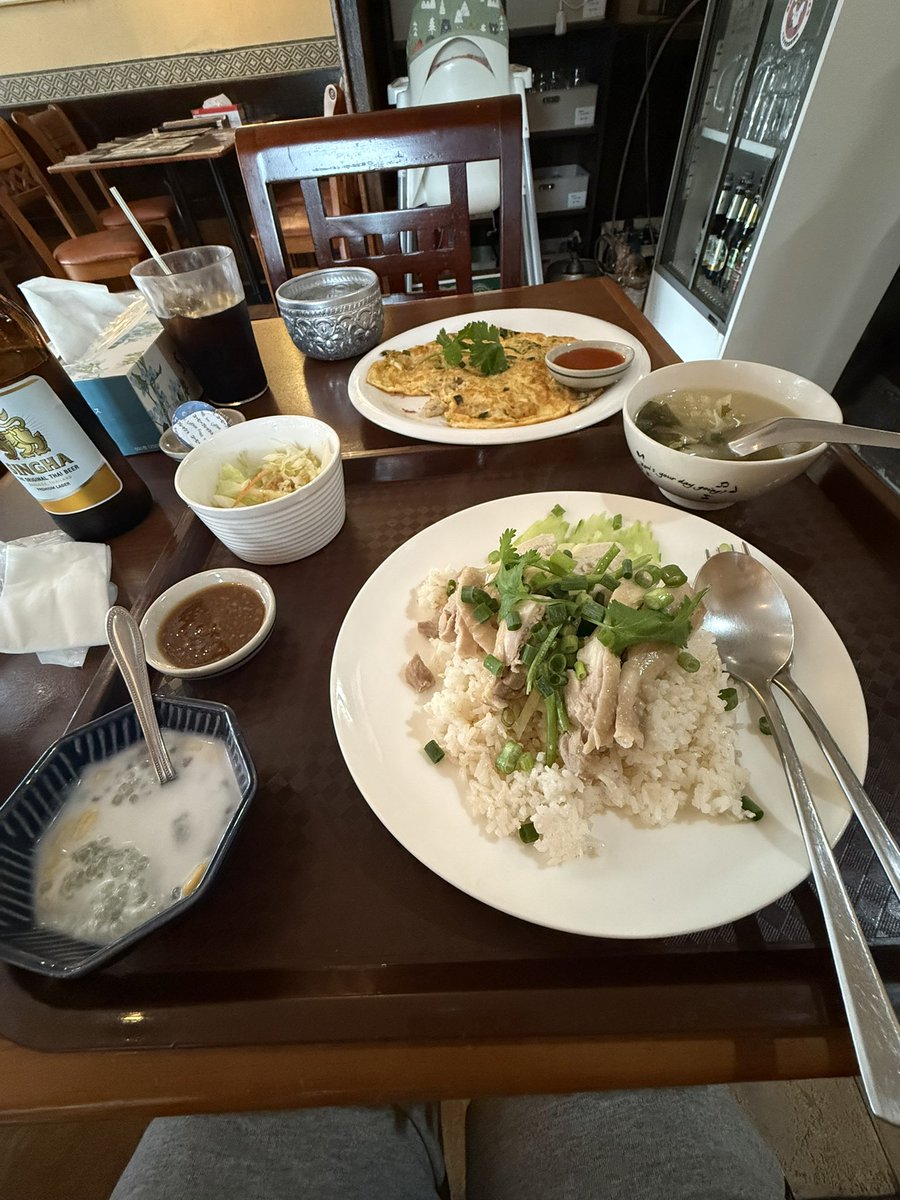 今日のランチ
八王子市のタイ料理タイラーンナーで
やっと、カイチャオ食べることが出来ました。