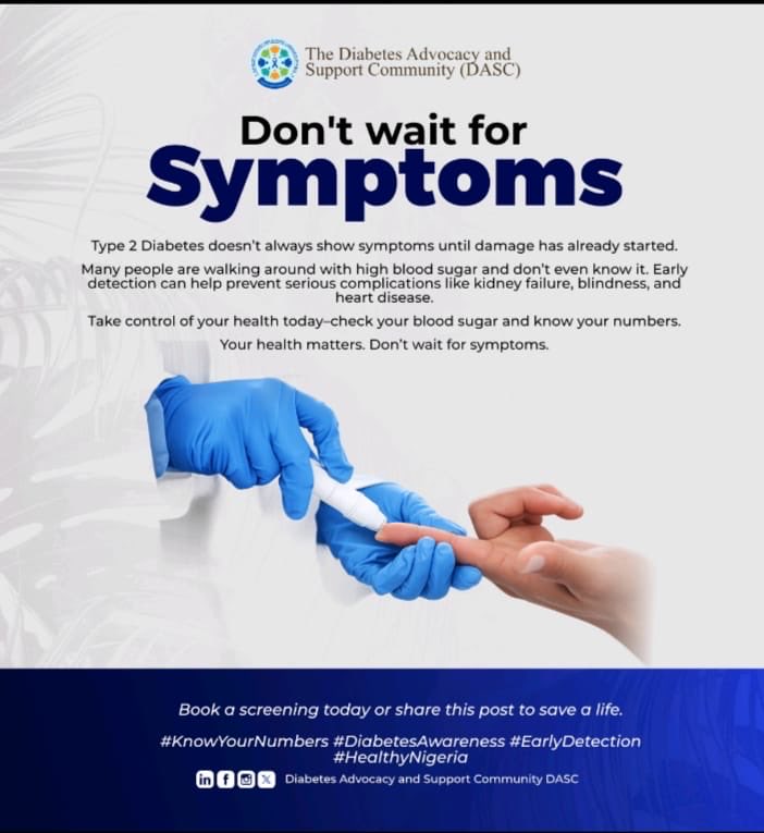 Diabetes Advocacy & Support Community (DASC) (@DASC_NG) / Posts / X