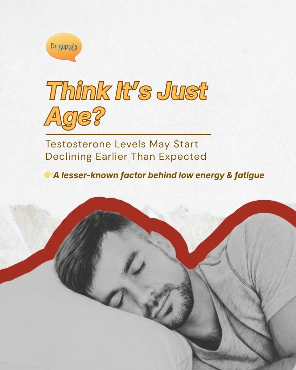 drguptacare's tweet image. ⚠️ Testosterone Decline Early Signs | Low Energy &amp;amp; Hormone Balance Guide
Ever wondered why energy, focus, and motivation don’t feel the same anymore… even without any major lifestyle change?
Curious to learn what may help? 👇
 Contact us on 9830403000
#testosterone #hormone