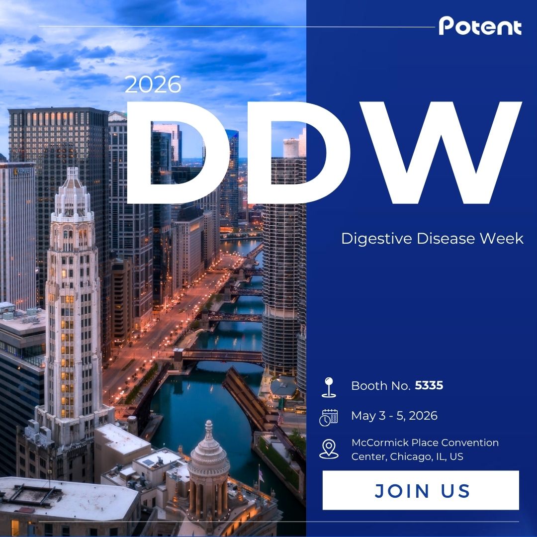 MedicalPotent's tweet photo. 👉 #Potent Debuts at Digestive Disease Week 2026 (#DDW 2026) 

📅 May 3–5, 2026 | 📍 McCormick Place Convention Center, Chicago, US

👋 Booth 5335

Interested in how laser technology may complement your #GI practice?

See you in Chicago!

#Gastroenterology https://t.co/A64c0EFeN7