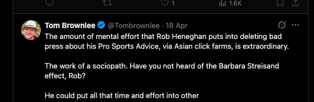 Tip_Advisor1's tweet image. The total lack of self awareness from @Tombrownlee is astonishing to behold.
So often mocking others for doing what he has openly admitted doing himself.
He's constantly deleting negative reviews on both Trust Pilot and YouTube. #Hypocrite #Fraud #Scammer #Sociopath