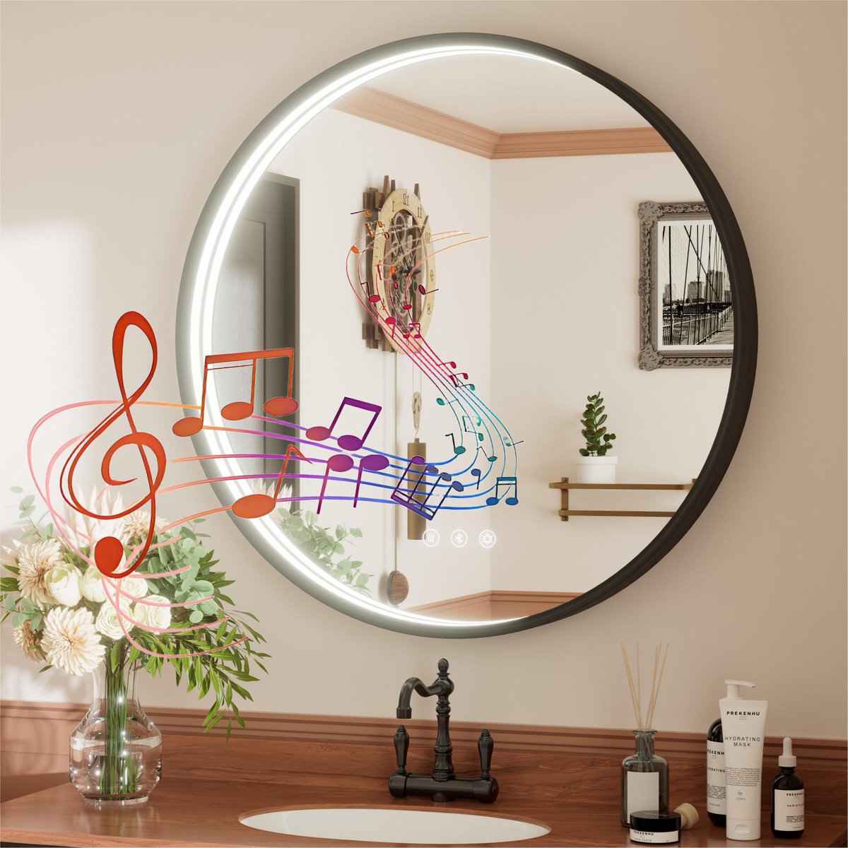 JSneijder2024's tweet image. 💎Luxury Round LED Mirror Upgrade💎
Aluminum frame, Black/Gold options
3000K/4500k/6000K light, 10-100% brightnessMemory, anti-fog, 
dual Bluetooth speakers🔊
Buy on Amazon👉amazon.com/dp/B0FFB32Q2C
 #LEDMirror  #antifog #vanity #news #musicshower #giftideas #gifts #bluetooth