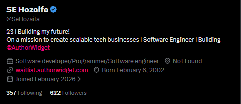 SE Hozaifa tweet media