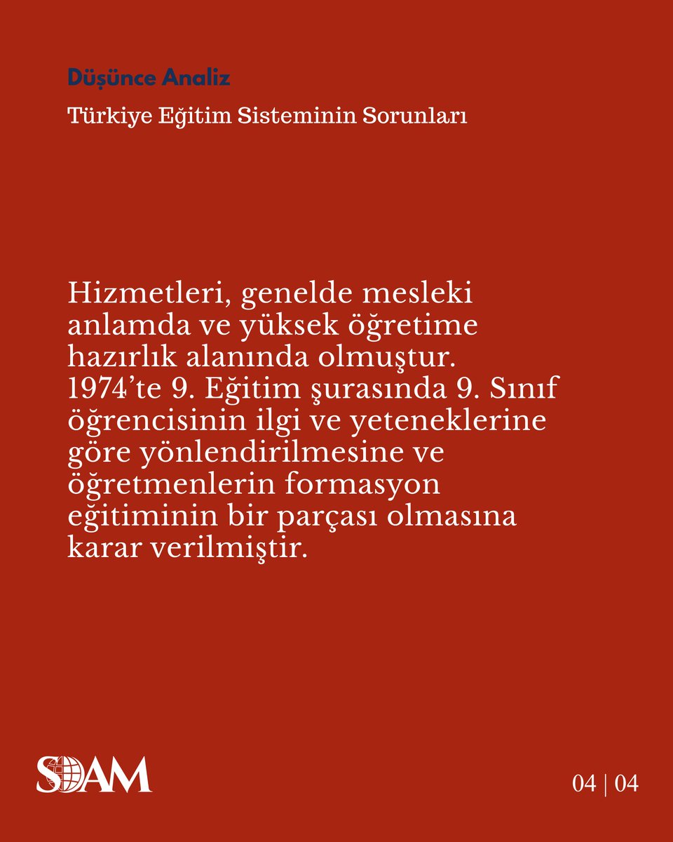 sdamstrateji's tweet photo. 📌Analizimiz, Türkiye eğitim sistemindeki istikrarsızlığın temel nedenlerini ve çözüm yollarını ele almaktadır.

🔗https://t.co/Y9KJXqzji3 https://t.co/NX88cq7F4O