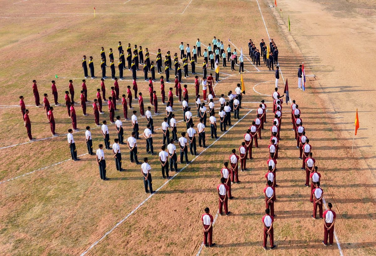 A powerful start to a prestigious tournament! At Sainik School Ambikapur, the Opening Ceremony of the All India SS Football Tournament (Intra Group ‘F’) 2026–27 featured a march past and a solemn oath ceremony, setting the tone for fair play &amp; excellence.
#SainikSchoolsSociety