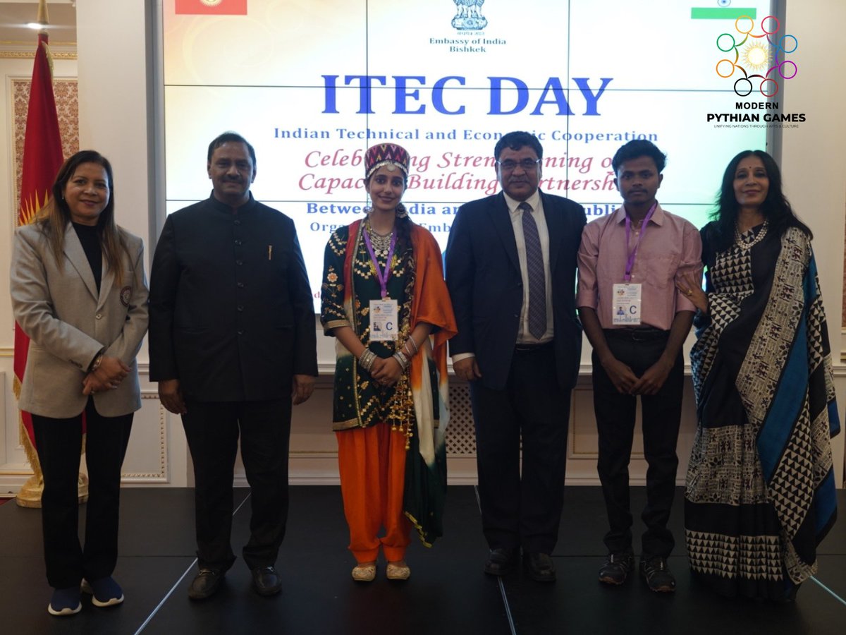 GamesPythian's tweet image. The Voice that Conquered 🏆🐪
Dishita Singh took Indian folk to the finals at the 1st Youth Delphic Games, Bishkek—winning hearts with pure talent. 🎤✨ A proud moment for India’s message of #peace through #music.