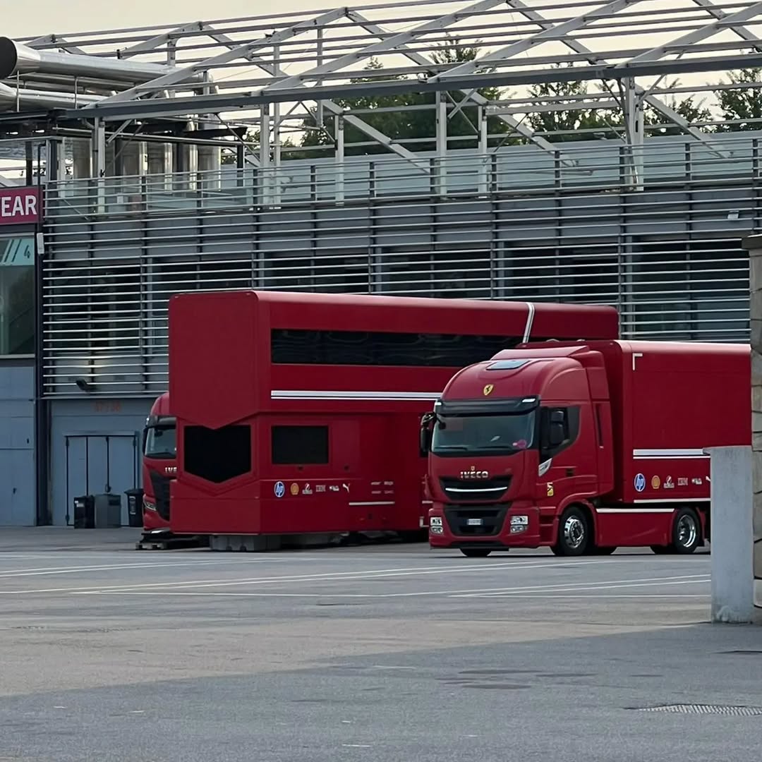 Scuderia Ferrari have arrived at Monza for it's filming day session tomorrow. #F1 

📸MonzainPista