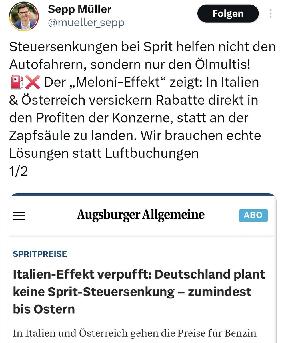 2009tibo's tweet image. Was interessiert mich mein Geschwätz vor 3 Wochen denn ich muss jetzt als Parteisoldat ganz stark sein schließlich unterstütze ich den Lügenkanzler Merz.
😁
#Afd #CDU @Alice_Weidel #CSU 
x.com/MelvinMiljkovi…