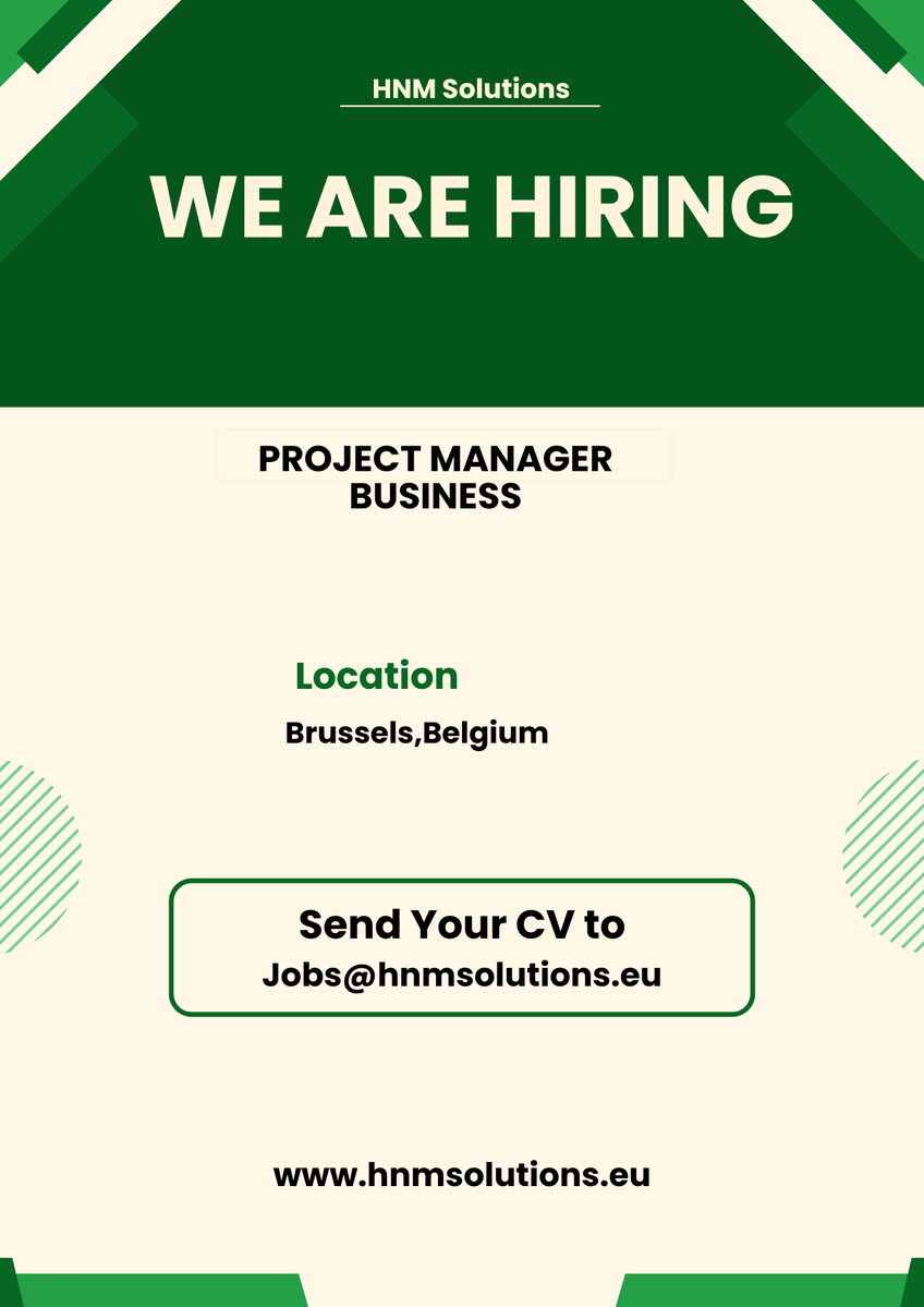 aditya_hnm's tweet image. We are Hiring!!
 
 Looking for #Project Manager Business
 @Brussels, Belgium
 
 Language: English, French, Dutch 
 Full time with HNM Solutions
 
 Interested? Can apply at jobs@hnmsolutions.eu
 
 #hnmsolutions
 #Hiring 
 #HIRINGNOW 
 #hiringalert 
 #JobSeekers