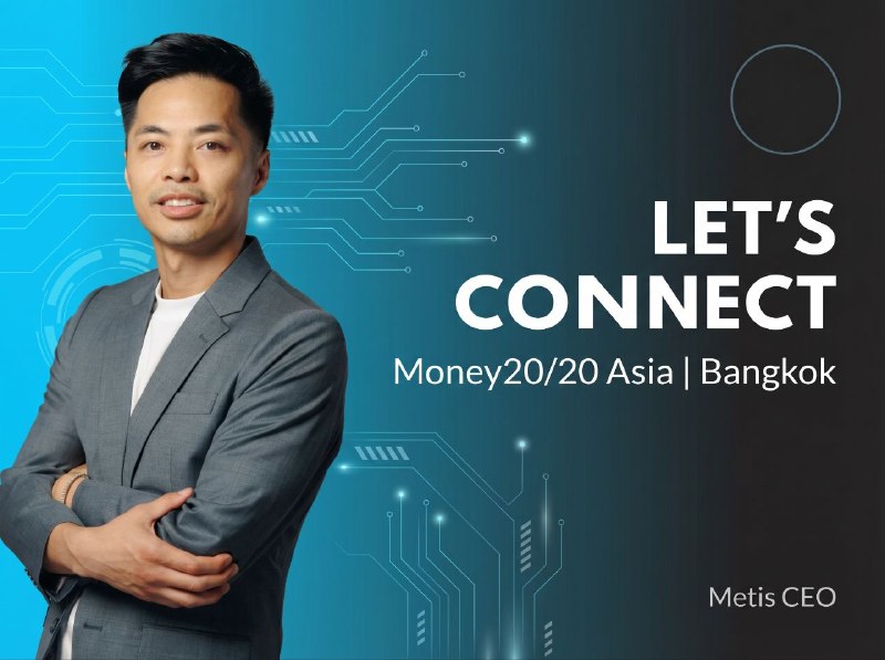 Tom <a href="/tomngodefi/">Tom Ngo</a> will attend Money20/20 Asia in Bangkok 🇹🇭 Apr 21–23, representing Metis. 

The event brings together leaders across payments, banking, Web3, and financial services. 

Open to connecting in Thailand.