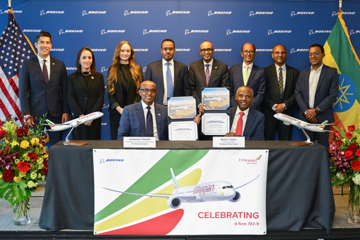 airwaysmagazine's tweet image. 🔴  Ethiopian Airlines has converted six Dreamliner options into firm orders for Boeing 787-9 aircraft, fulfilling commitments from a 2023 order. The airline celebrated 80 years this month. #Airways #News