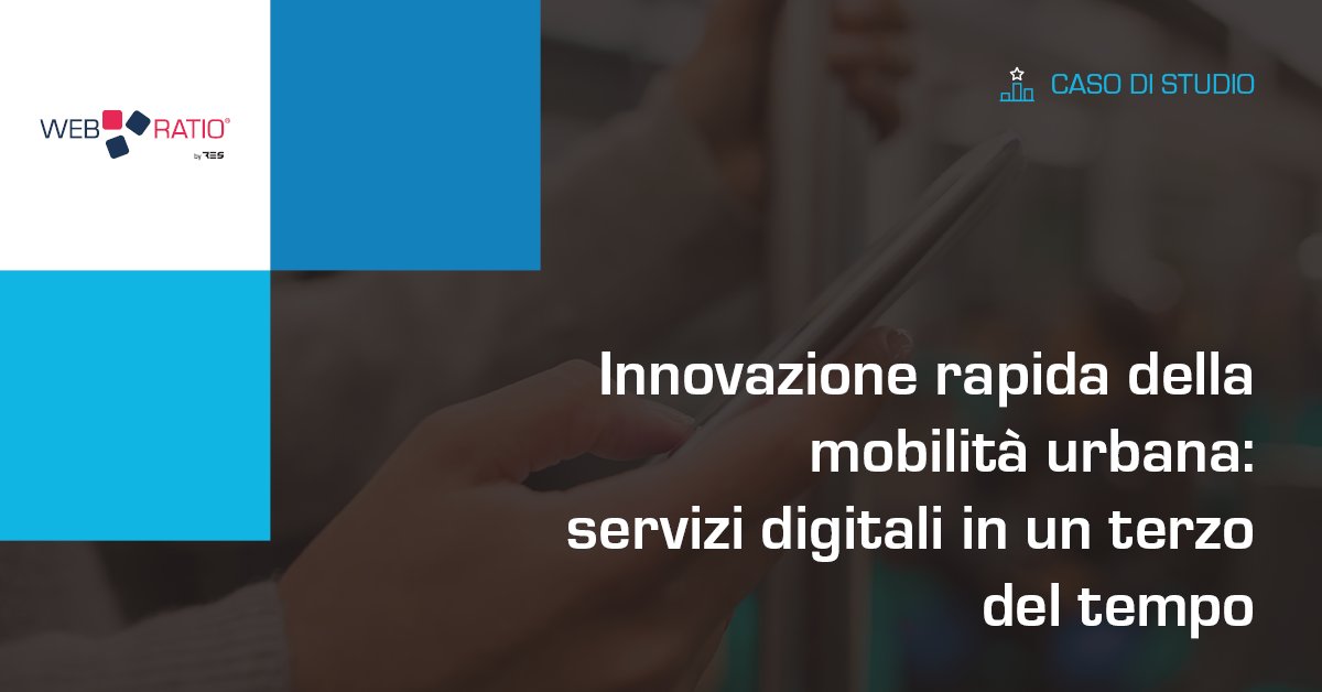WebRatioTeam's tweet image. 📘 #Casodistudio
Un importante operatore del trasporto pubblico locale ha ridotto il time-to-market di oltre il 60%, sviluppando nuove applicazioni in media in sole 10 settimane con WebRatio Platform.
 #LowCode #Agile #DigitalTransformation
👉 Scaricalo: bit.ly/4vGjLzF