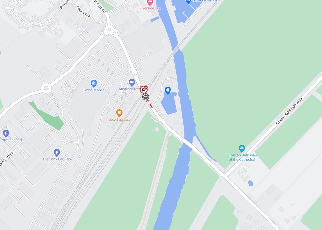Cambs_Traffic's tweet image. ⛔️ROADWORKS
Bridge Road, #Ely (at the level crossing) is CLOSED to all motor vehicles OVERNIGHT from 1am on the 25th April until 6am on the 27th April due to works by @networkrail.

More info: one.network/?GB148832905