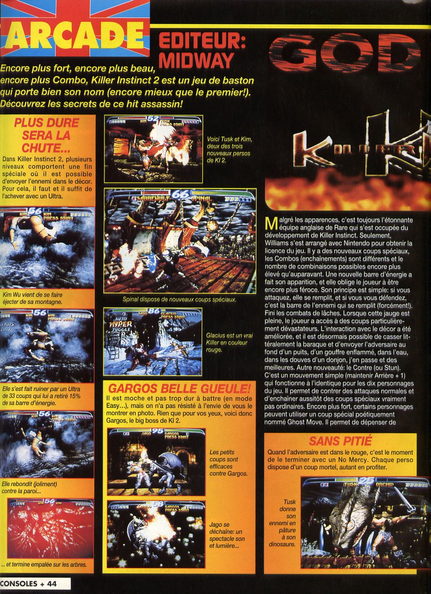 AllmightoFranky's tweet photo. La dernière page de ce salon de l'arcade avec les bornes de #Jaleco,#Sunsoft et #Raising!!Puis on passe à tout les secrets de la borne d'arcade #KillerInstinct2!! 5/6 https://t.co/Ote178De66
