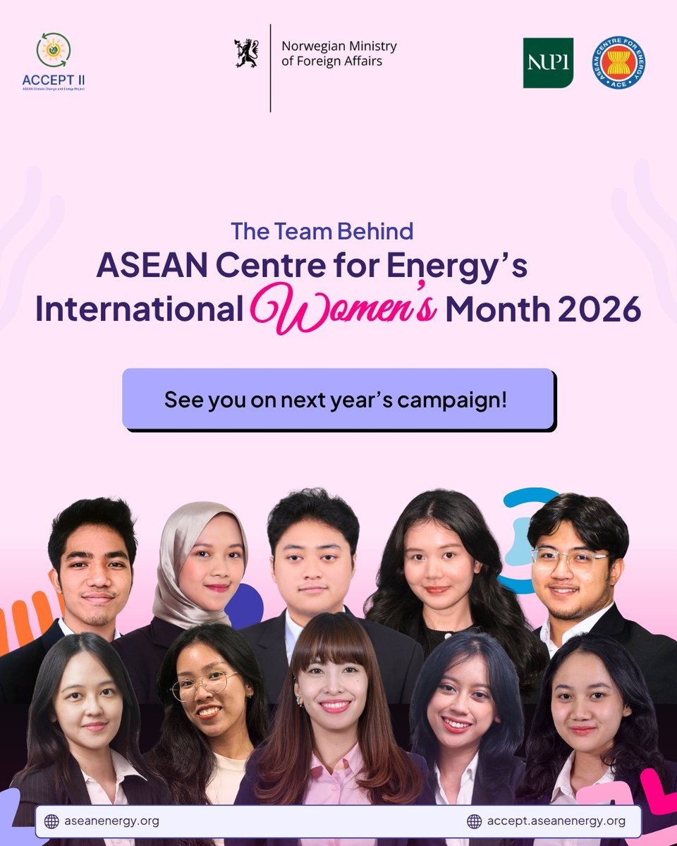 aseanenergy's tweet photo. Let’s continue to take action for #ForALLWomenandGirls together!

More on Women in ASEAN’s Energy Sector: https://t.co/dtKnAn6L4c https://t.co/6KKp7GUt7a