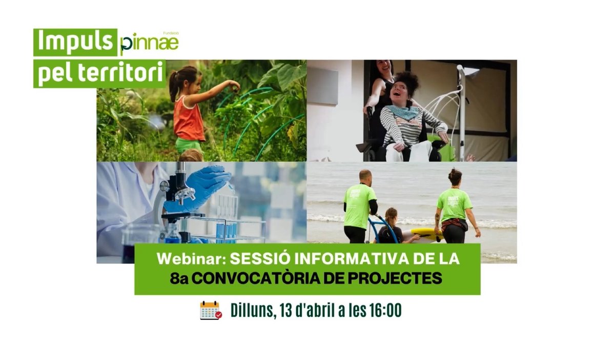 consult_estudis's tweet photo. 🟢 La setmana passada vam participar, un any més, al Webinar per donar suport a les entitats en la presentació de propostes per la VIII convocatòria d'Impuls pel Territori de la @FundacioPinnae 

📎 Podeu recuperar la gravació de la sessió a: https://t.co/1evei6XHHq https://t.co/epblkXPDxw