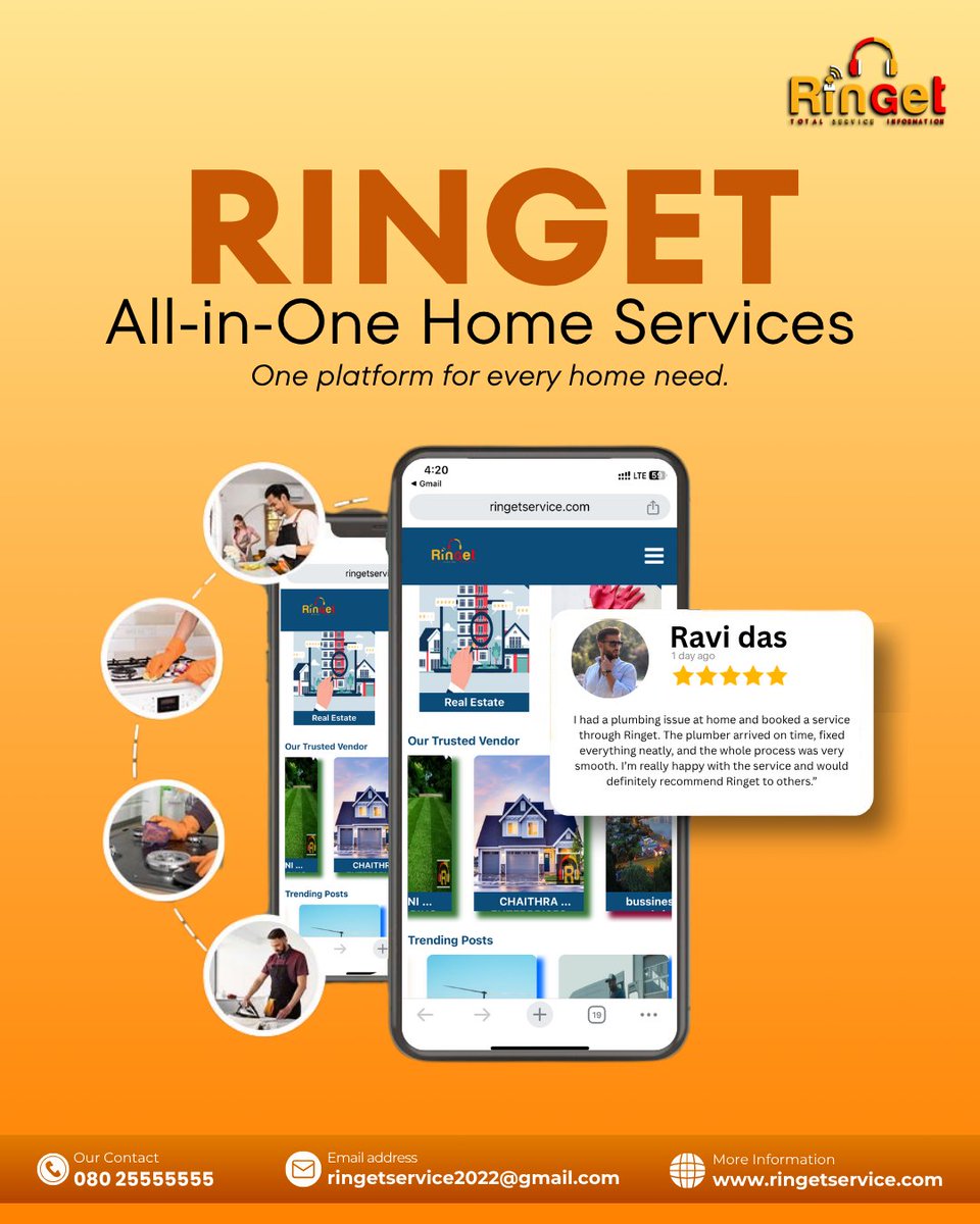 Ringet_2022's tweet image. One platform for every age &amp;amp; need—home services made easy 🏠✨

Book now &amp;amp; simplify your day: ringetservice.com

#HomeServices #AllInOne #EasyLiving #BookNow #IndiaServices