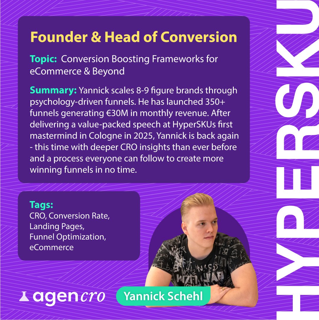 HyperSKU's tweet photo. 𝐓𝐡𝐞 𝐀𝐫𝐜𝐡𝐢𝐭𝐞𝐜𝐭 𝐨𝐟 ⑨-𝐅𝐢𝐠𝐮𝐫𝐞 𝐅𝐮𝐧𝐧𝐞𝐥𝐬 🏗️ @yannickschehl
Scaling operations and unlocking exponential growth with agencro's  boutique strategies.
🔗 Secure your spot NOW: https://t.co/KSWzzQvEZu

#CRO #funnels #dtc #ecommerce #hyperskumastermind2026 https://t.co/HfgRbr6WMB