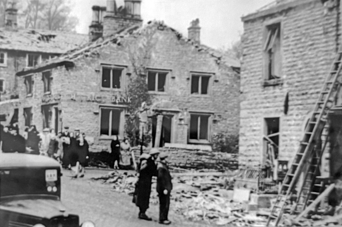 NowtbutaLad's tweet image. Was at Chatburn Village Hall in the Ribble Valley last night giving a talk to a local group @SteveWtalks. Saw this board on the wall showing that the village was bombed on 30.10.1940 during #WW2. #Lancashire #RibbleValley