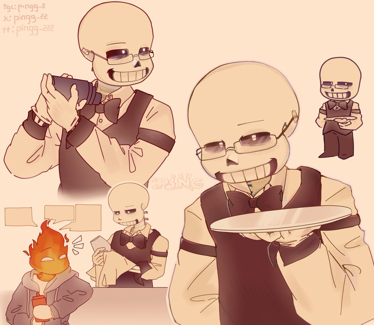 pingg_22's tweet image. mayyybe ill draw the fire one too, maybbee #sans