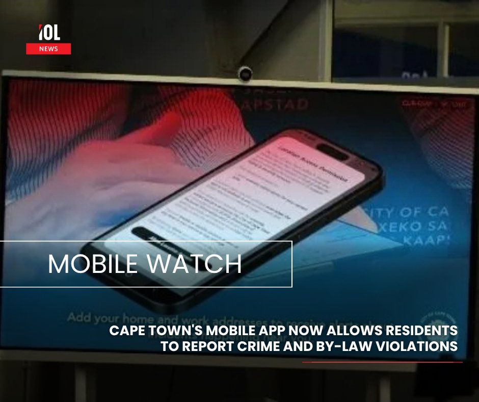 IOL's tweet image. The City of Cape Town has expanded its official mobile application to allow residents to log criminal acts and by-law infringements directly from their smartphones.
#news #CityofCapeTown #mobile #application #log #criminal #acts #bylaw #infringements
Read on