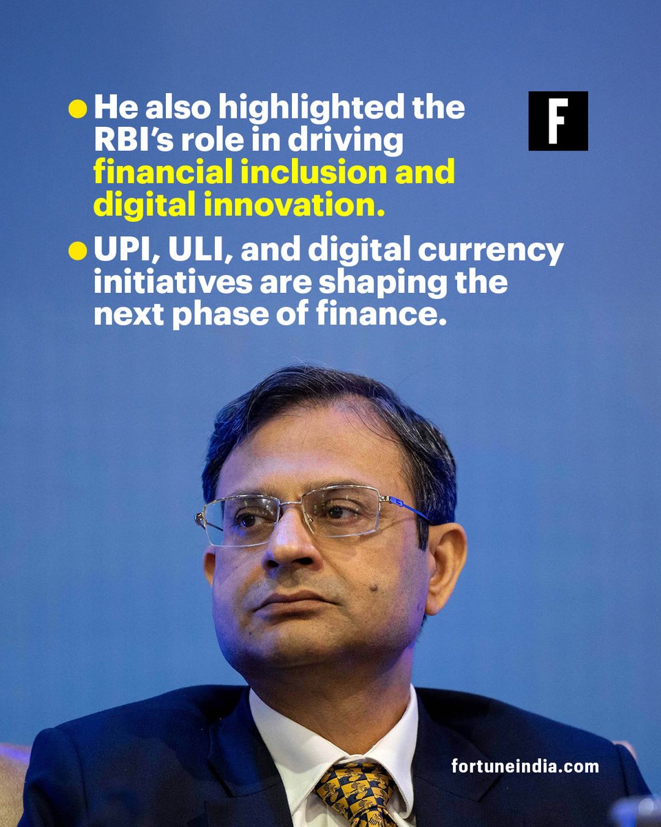 FortuneIndia's tweet image. [Part 2/2]
From West Asia risks to the rise of digital finance, the remarks offer a clear view into the thinking shaping India’s economic strategy.

#RBI #IndianEconomy #GlobalEconomy @Princeton @RBI