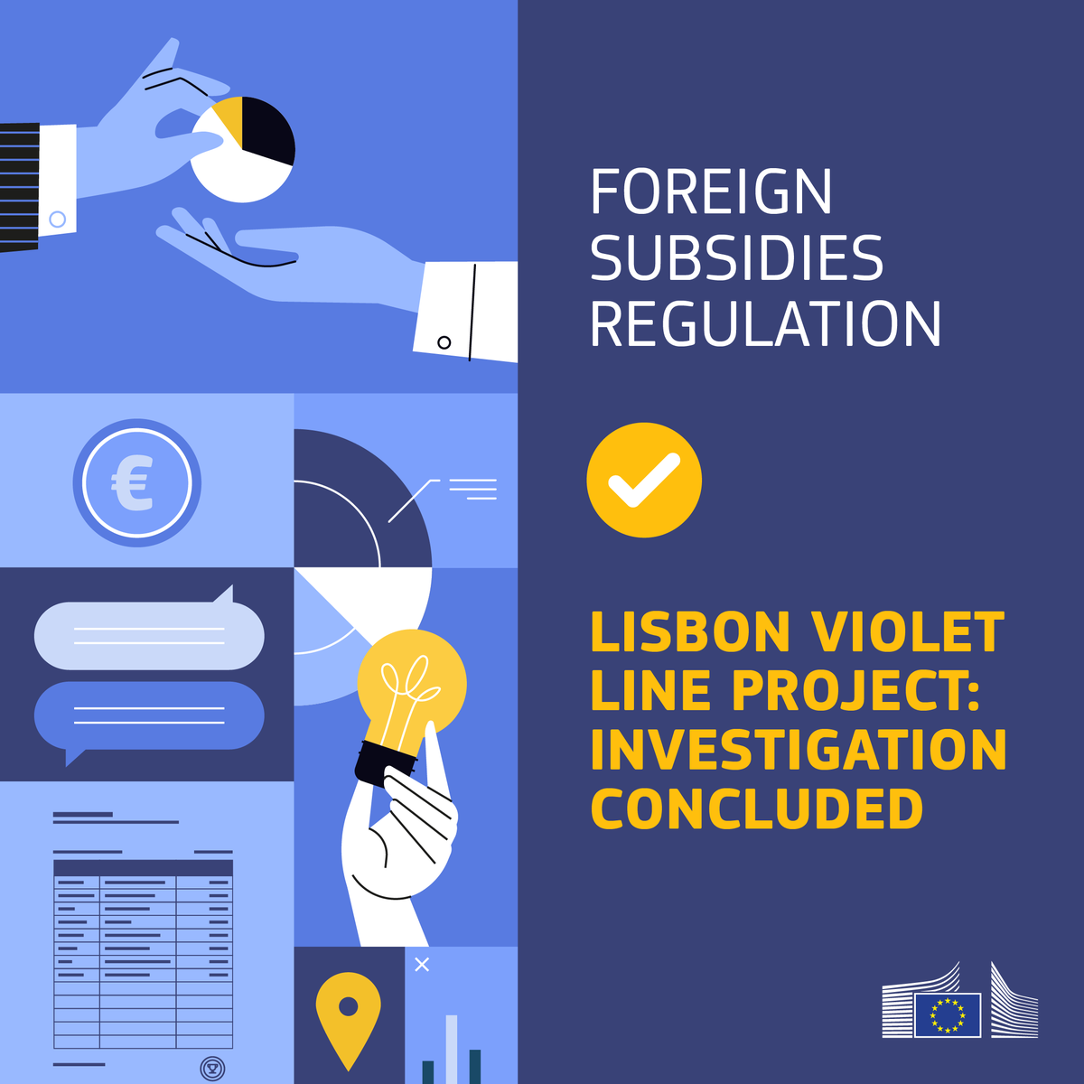 EU_Growth's tweet image. ⚖️ #FSR in action: €600m Lisbon metro tender cleared after foreign subsidy concerns were resolved.

Keeping the #SingleMarket open and fair.

👉 link.europa.eu/9jq7Xc

#PublicProcurement