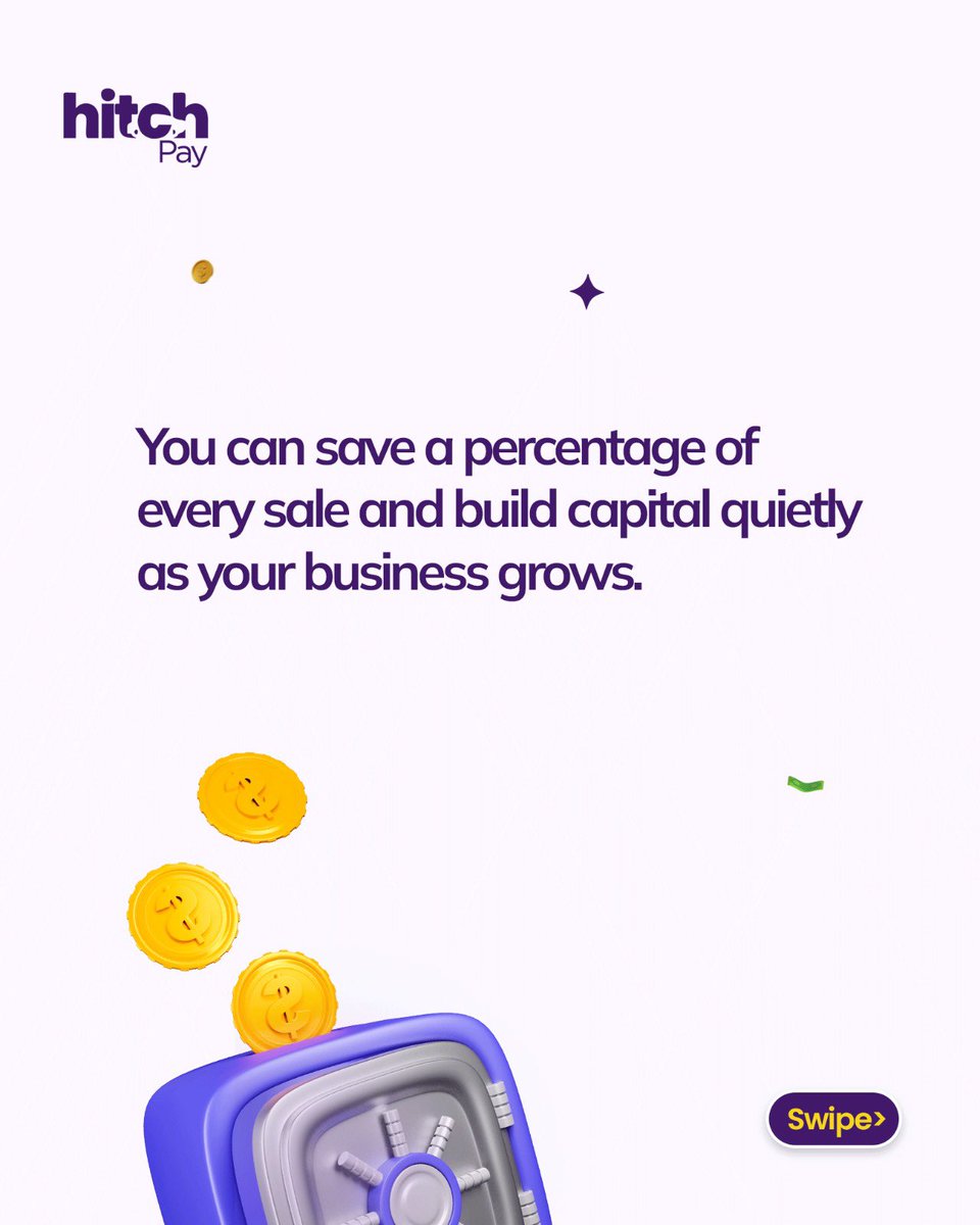 hitchpay_'s tweet image. Turn your business profits into growth with HitchPay Smartsaver. Automate savings, earn interest, and build capital for your next big move.

Update your app to enjoy this amazing feature.

#Fintech #SmartSavings #BusinessTips #WealthBuilding