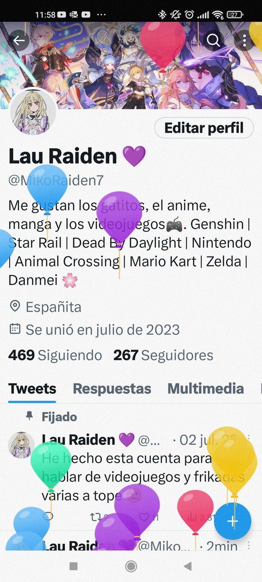 MikoRaiden7's tweet photo. Un añito más #globitos https://t.co/2NGSAzZK8o
