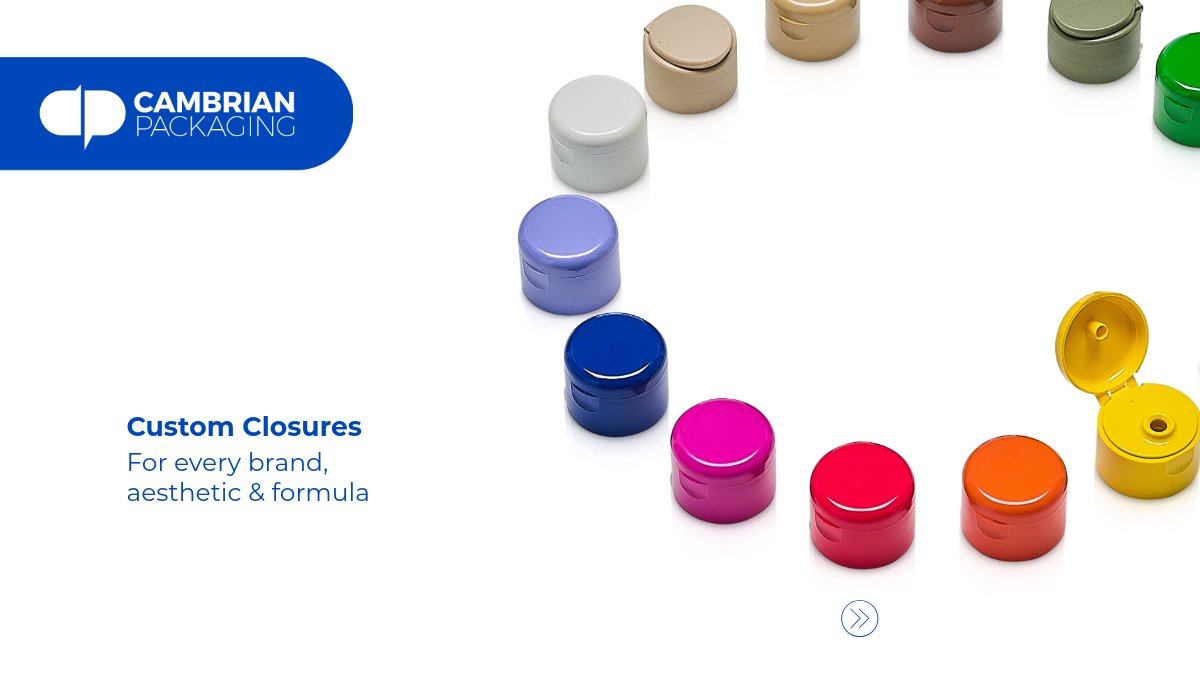 CambrianPack's tweet image. Your packaging is your first impression. Our custom closures help you stand out with unique colours, brand-aligned aesthetics, flexible order quantities and premium finishes. Elevate your packaging and your brand. #CustomPackaging #BespokeSolutions
