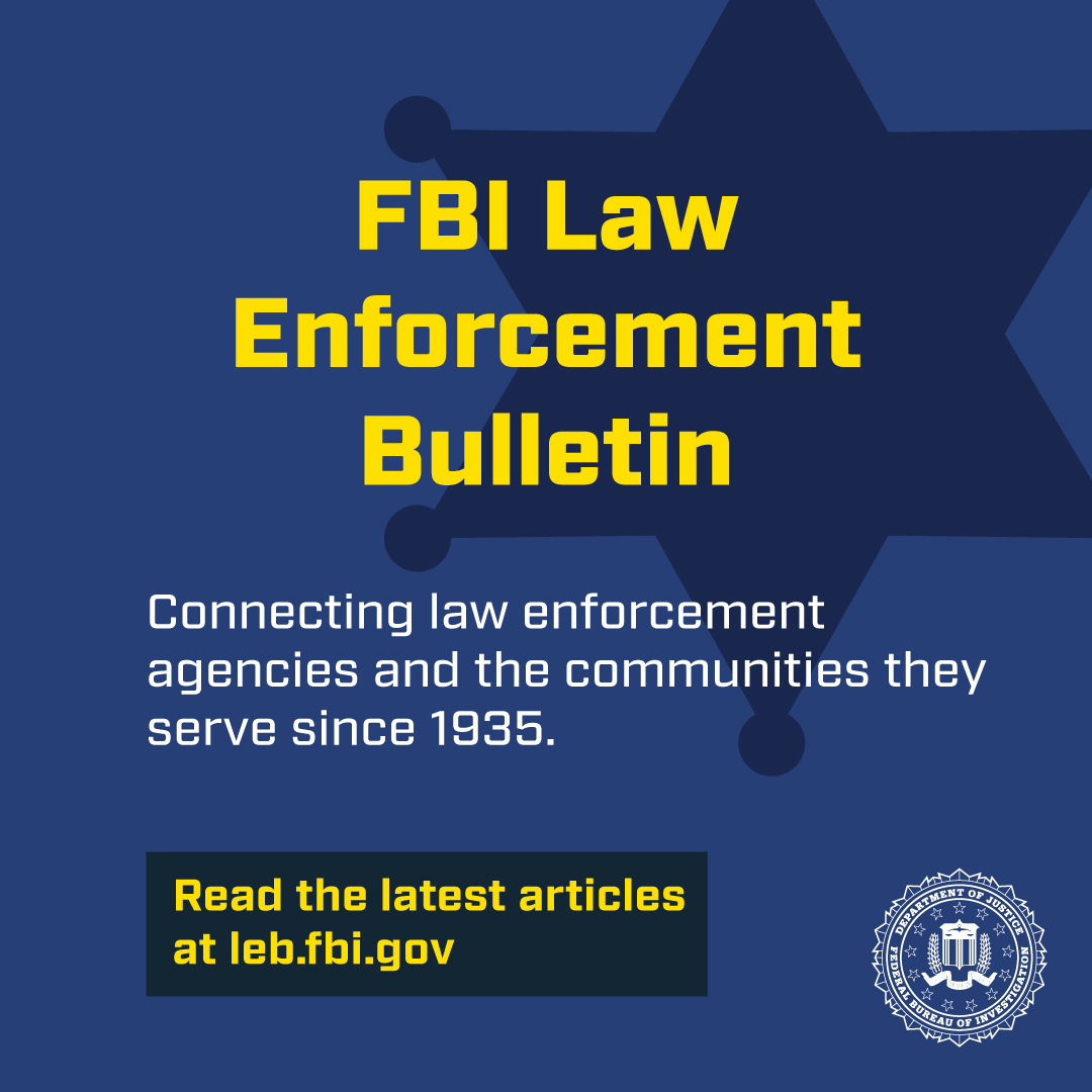 FBIIndianapolis's tweet image. The April issue of the #FBI Law Enforcement Bulletin is now live. It explores how effective collaboration between law enforcement and the media can build transparency, strengthen accountability, and encourage meaningful community engagement. leb.fbi.gov #Partnerships