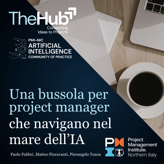 PMINoItaly's tweet image. 👀 Nuovo appuntamento con 𝐓𝐇𝐄 𝐇𝐔𝐁 - 𝐂𝐨𝐧𝐧𝐞𝐜𝐭𝐢𝐧𝐠 𝐈𝐝𝐞𝐚𝐬 𝐓𝐨 𝐏𝐫𝐨𝐣𝐞𝐜𝐭𝐬. 
Online oggi a pranzo il nuovo articolo:

𝐔𝐧𝐚 𝐛𝐮𝐬𝐬𝐨𝐥𝐚 𝐩𝐞𝐫 𝐩𝐫𝐨𝐣𝐞𝐜𝐭 𝐦𝐚𝐧𝐚𝐠𝐞𝐫 𝐜𝐡𝐞 𝐧𝐚𝐯𝐢𝐠𝐚𝐧𝐨 𝐧𝐞𝐥 𝐦𝐚𝐫𝐞 𝐝𝐞𝐥𝐥’𝐈𝐀

#TheHub #PMINIC