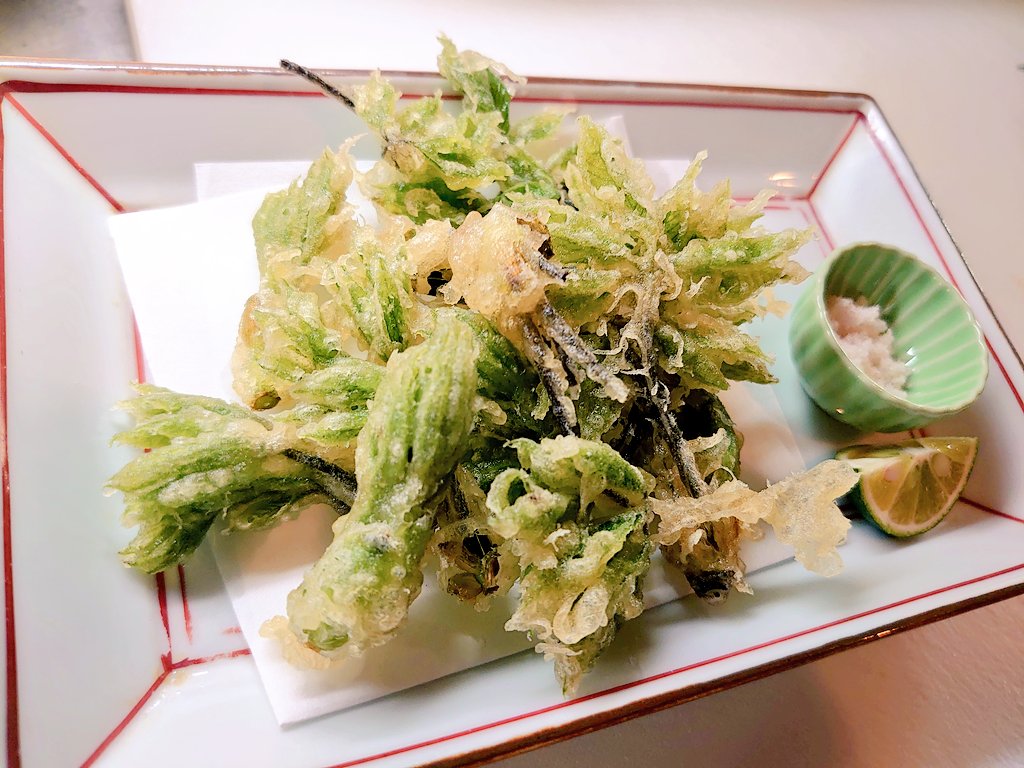 【山菜の女王　コシアブラ天麩羅】👍