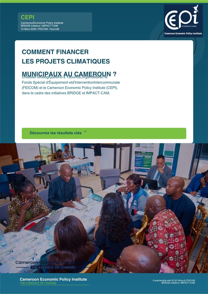 Cameroon Economic Policy Institute (CEPI) tweet media