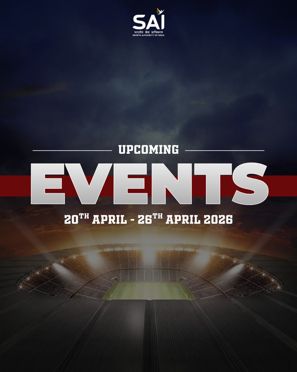 Media_SAI's tweet image. A week packed with action, ambition, and adrenaline 🇮🇳🔥

From national championships to global showdowns, India’s athletes are set to shine across arenas worldwide! 🌍🏆

Mark your calendars and cheer for the champions in the making 💪✨

#UpcomingEvents #IndianSports #SAI