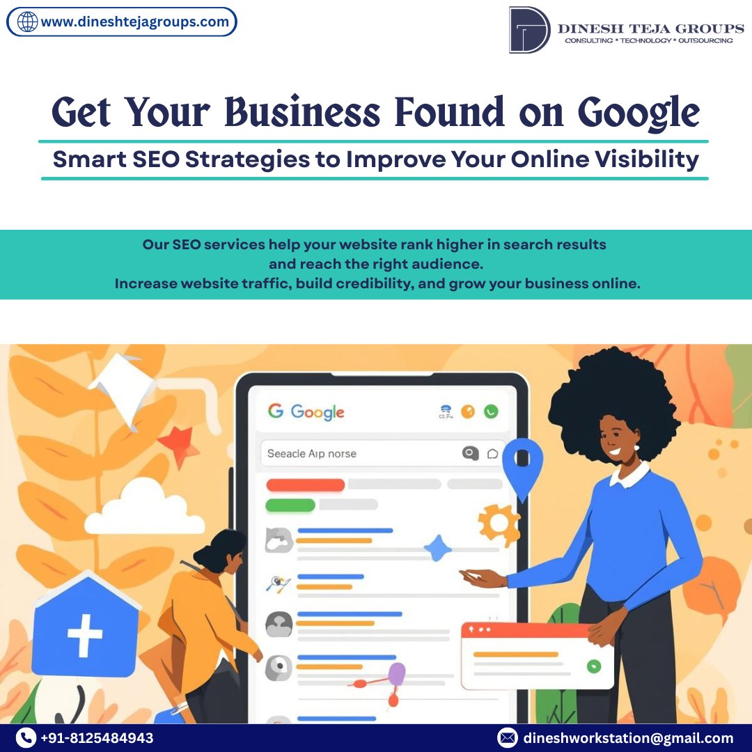 dineshteja57490's tweet image. Get your business noticed on search engines with smart optimization.
SEO designed for better rankings and sustainable growth.

visit our SEO Page: bit.ly/4sKhII0

#SEO #SearchEngineOptimization #DigitalMarketing #OnlineMarketing #SEOServices #GoogleRanking