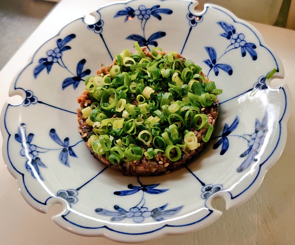 【富山湾ホタルイカと蕗の薹のなめろう】👍