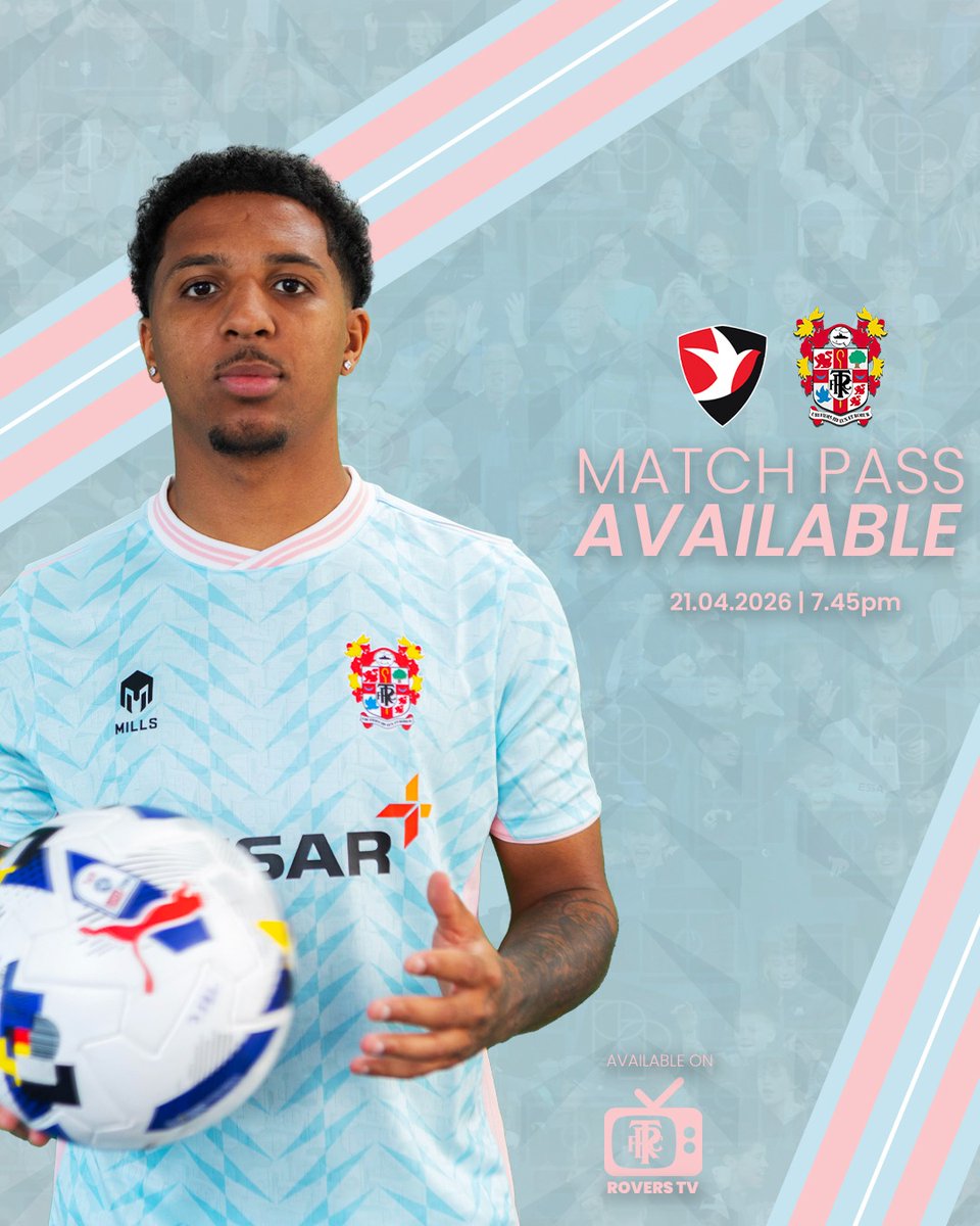 TranmereRovers's tweet image. 📖 @CTFCofficial 𝐯 #TRFC | 𝐇𝐨𝐰 𝐭𝐨 𝐖𝐚𝐭𝐜𝐡, 𝐋𝐢𝐬𝐭𝐞𝐧 &amp;amp; 𝐊𝐞𝐞𝐩 𝐔𝐩𝐝𝐚𝐭𝐞𝐝

📺 RoversTV, @SkySports+
📻 Audio commentary from @TRFCRadio lead commentator @AdamSiddorn and Simon Davies

🔗 shorturl.at/xi0aq

#SWA