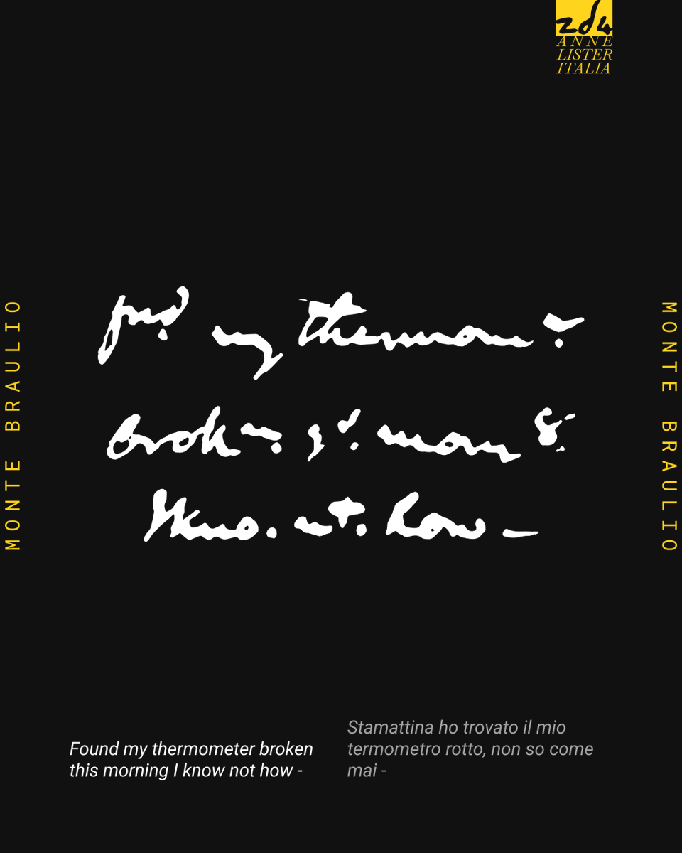 ListerItalia's tweet image. #AnneLister trova il termometro rotto al suo risveglio, poi un susseguirsi di burroni spaventosi a lato della loro strada: c'è anche un po' di dramma in questo sesto giorno di GOING TO ITALY, il nostro libro in LIBRERIA A FINE MAGGIO, pubblicato da ARAS Edizioni 
📚 #savethedate