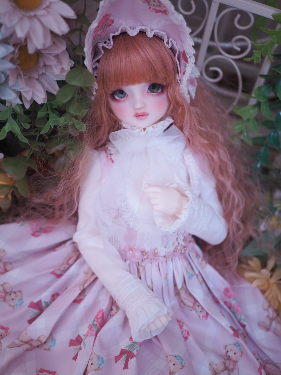 ピンク】 モデルはSD少女ボディになります。 ロング丈のジャンパー