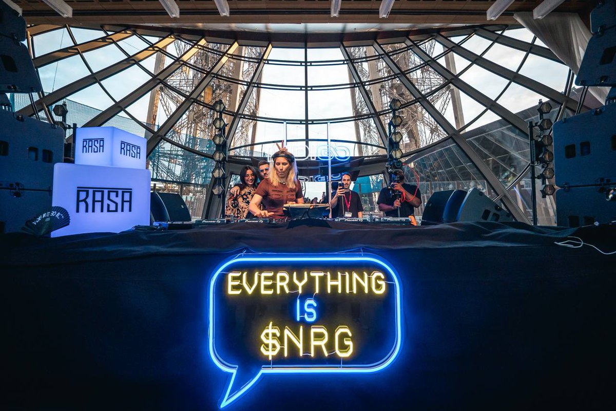 everythingisnrg's tweet photo. highlights from the $NRG x @indigofund_ x RASA takeover at the Eiffel Tower ⚡️🔥

Paris showed up different. drop a city we should hit next https://t.co/mvj7U9AjZI