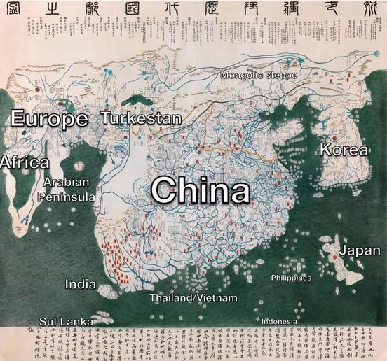 GeoICT055's tweet image. Exploring the Kangnido: 1402 World Map from Korea

Read more: linkedin.com/feed/update/ur…

#GeoICT #cartography #historicalmaps #mapanalysis #Korea

©️ Joseon dynasty, Public domain, via Wikimedia Commons