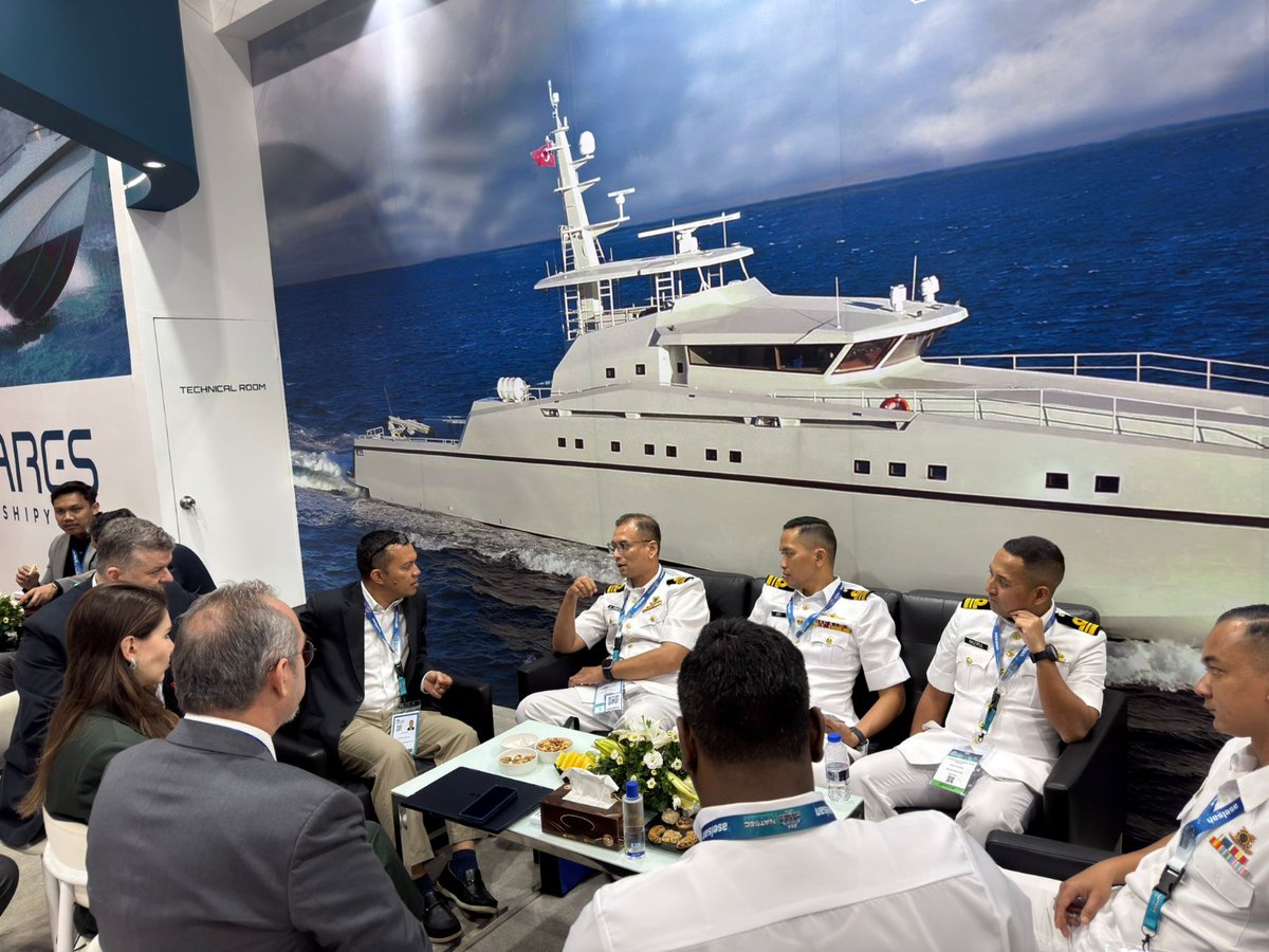 ARESShipyard's tweet photo. Day 2 at DSA 2026 

Another productive day in Kuala Lumpur, connecting with industry professionals and presenting our naval solutions.

#ARESShipyard #ARESGlobal #DSA2026 #DefenseIndustry https://t.co/CseKiDmOcI
