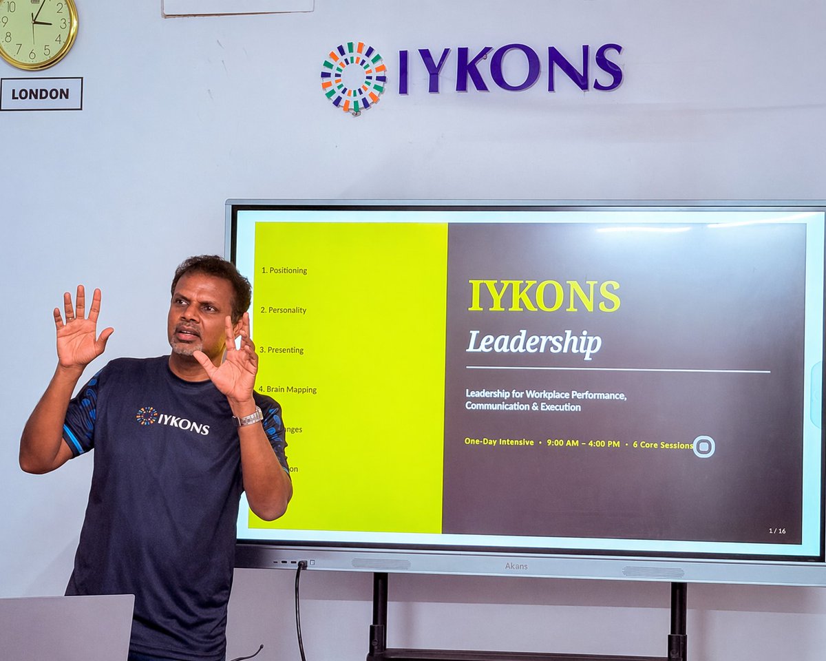 jey_raj's tweet image. A day full of learning, collaboration, and transformation

From understanding positioning and communication to mastering execution and handling challenges —
IYKONS Leadership Training brought together individuals ready to grow and lead.

#Leadership #TeamGrowth