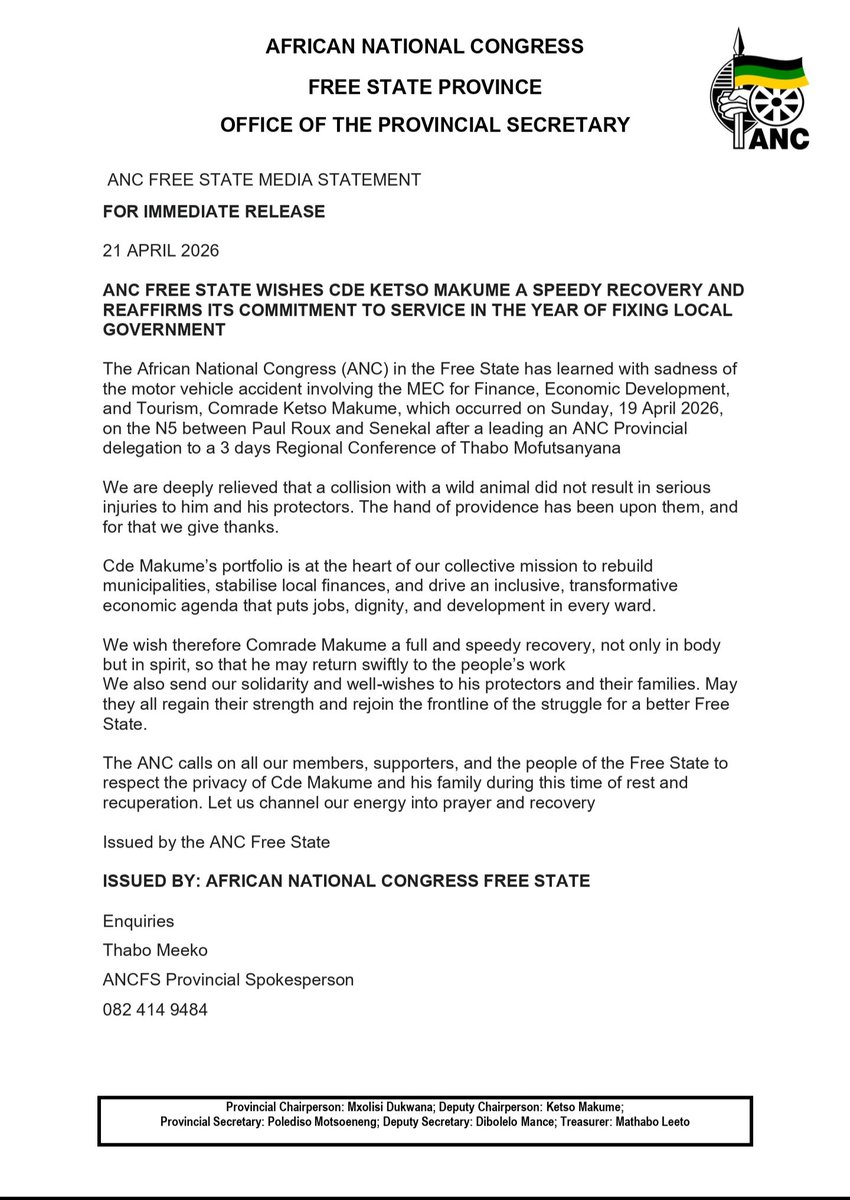 ANC Free State tweet media
