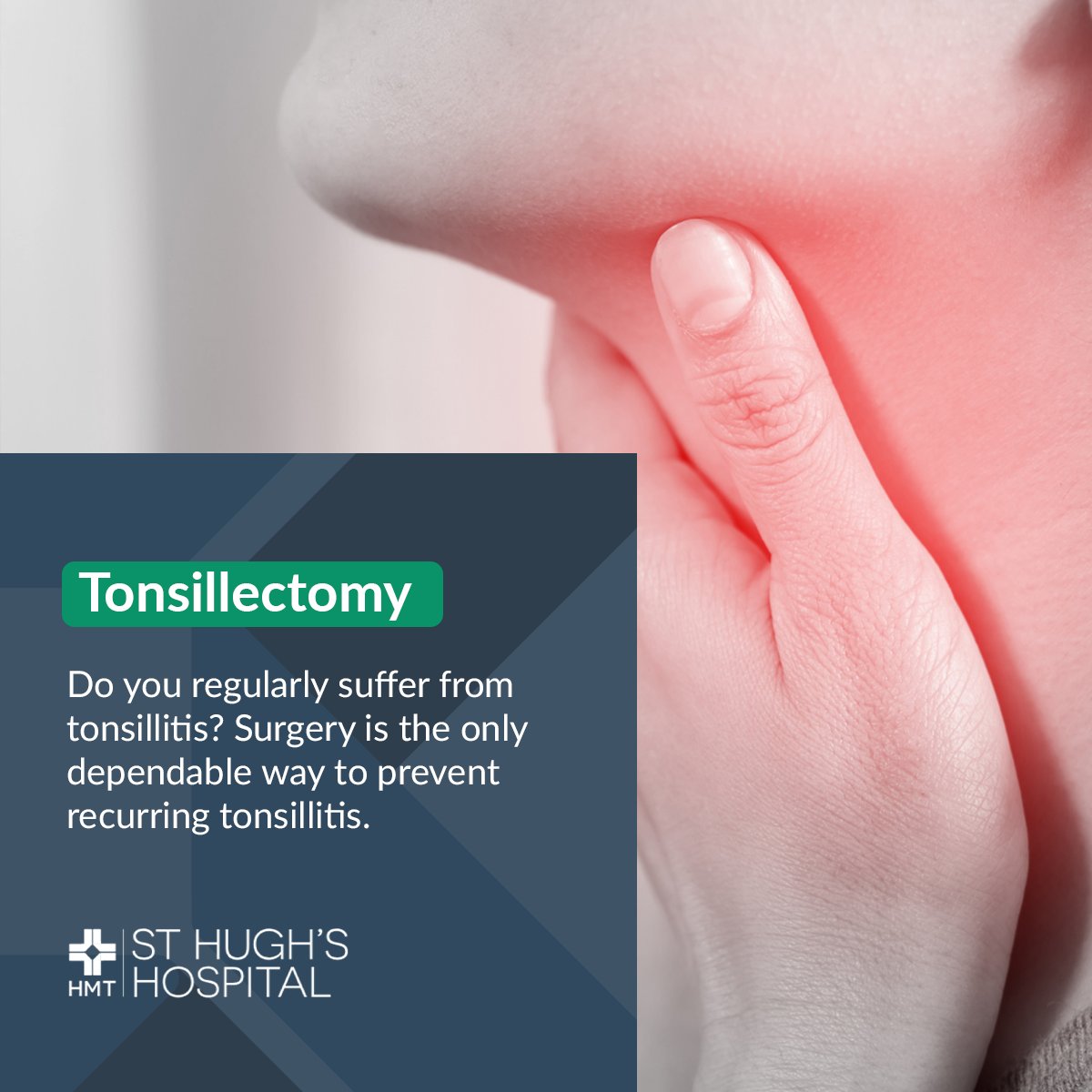 HMTStHughs's tweet image. If you suffer from recurring tonsillitis, a tonsillectomy may be the solution.

This surgery, which involves the removal of the tonsils, is the only dependable way to prevent repeat infections.

Find out more hmtsthughs.org/treatment/tons… 🔗

#HMTStHughs | #Tonsillectomy | #Tonsillitis
